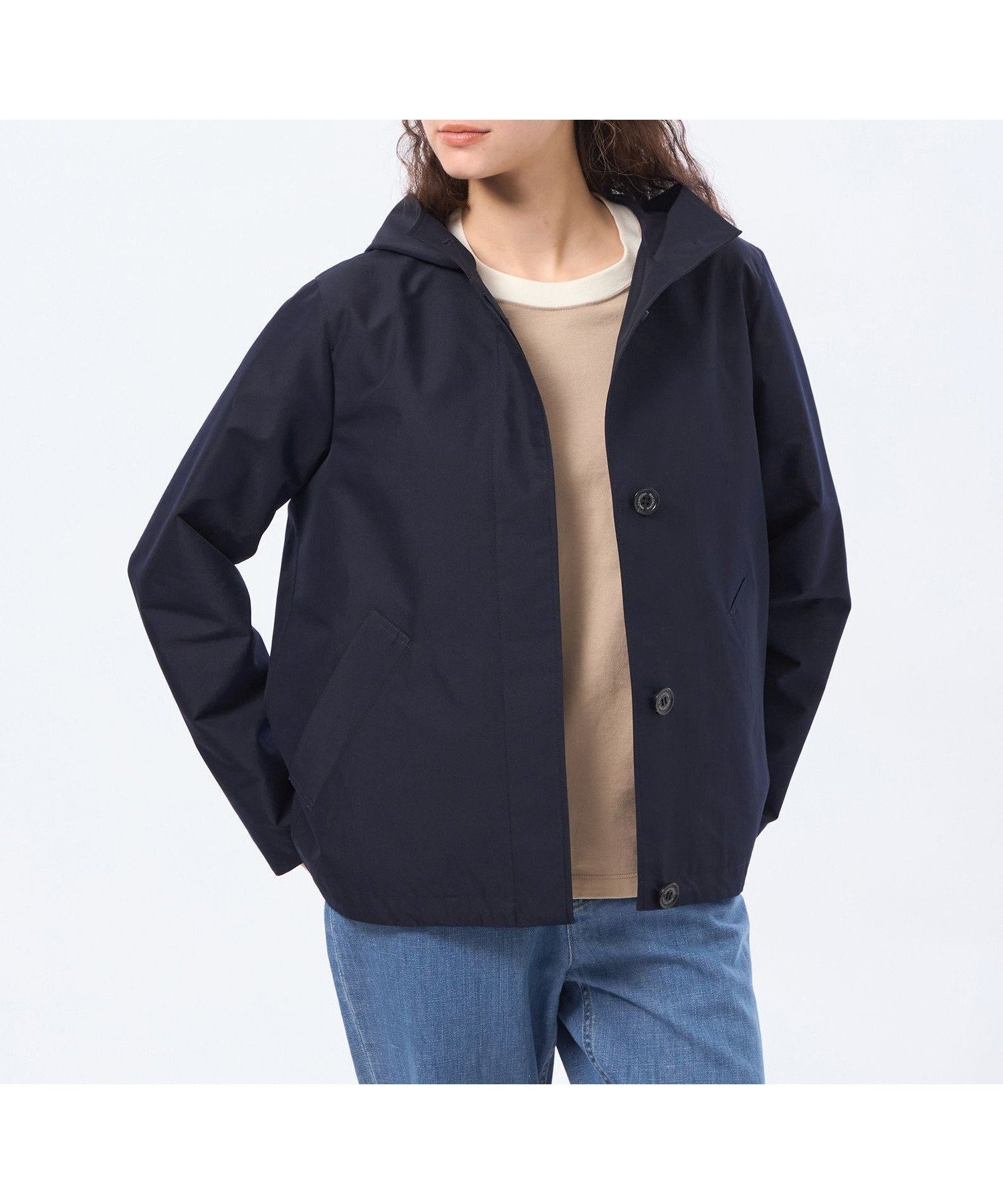 【マッキントッシュ フィロソフィー/MACKINTOSH PHILOSOPHY】の【LEE4月号/蛯原友里さん着用】【CLUNY(クルニー)】レインウェザークロス製 インテリア・キッズ・メンズ・レディースファッション・服の通販 founy(ファニー) 　雑誌掲載アイテム　Magazine Picks & Fashion Features　ファッション雑誌　Fashion Magazines　リー　LEE　ファッション　Fashion　レディースファッション　Fashion for Women　春　Spring　秋　Autumn　コンパクト　Compact, Small Size　4月号　April Issue　ショート　Short, Short Length　雑誌　Magazine, Fashion Magazine　ダウン　Down, Puffer　ブルゾン　Blouson, Bomber Jacket　おすすめ　Recommended / Our Picks　エレガント 上品　Elegant　ネイビー|ID: prp329100004918333 ipo3291000000036889996