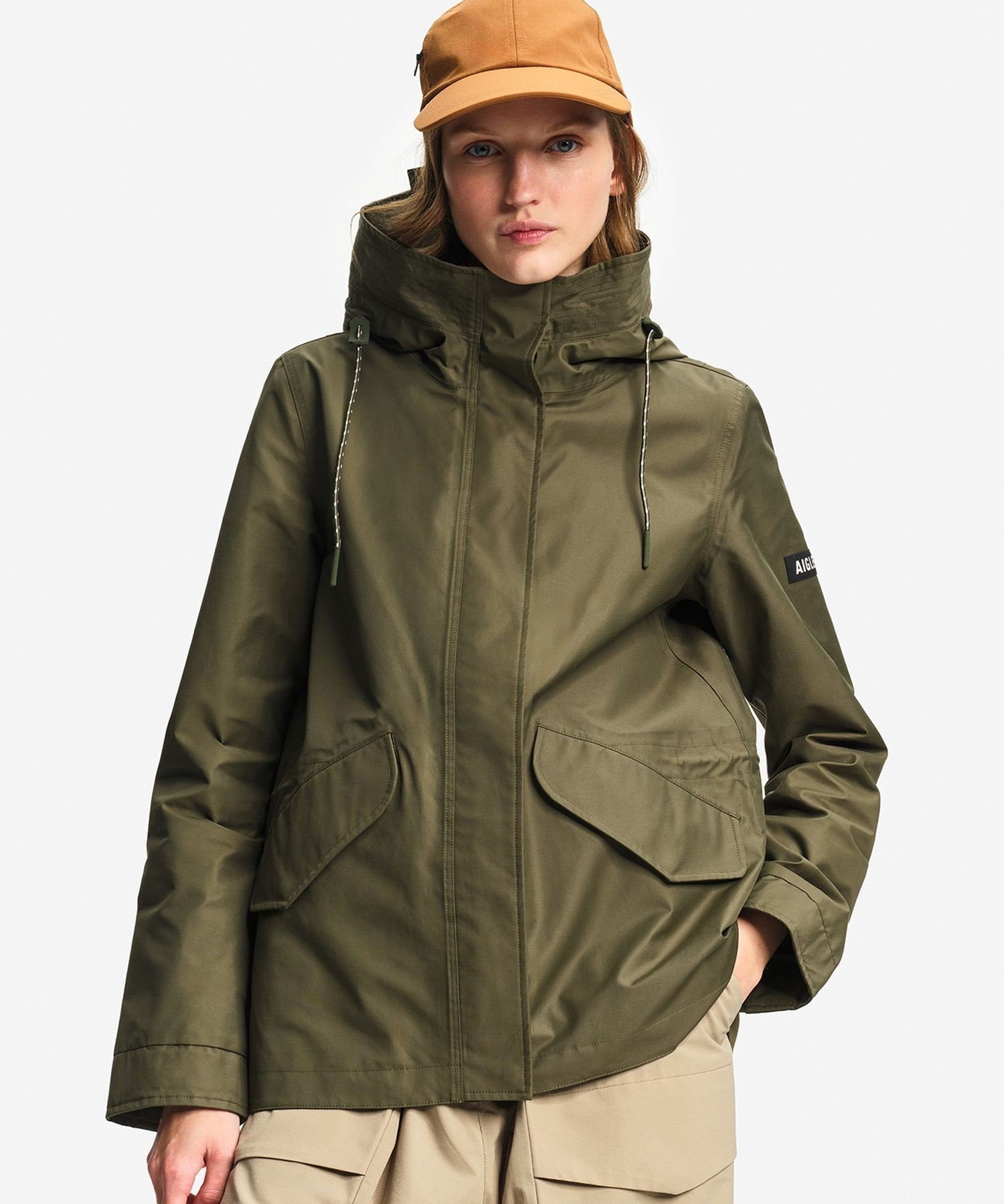 【エーグル/AIGLE】の透湿防水 フィッシュテールショートジャケット 人気、トレンドファッション・服の通販 founy(ファニー) 　ファッション　Fashion　レディースファッション　Fashion for Women　アウター　Coat / Outerwear Collection　レディースジャケット・軽アウター　Jackets　アンダー　Underwear Essentials　インナー　Innerwear　シリコン　Silicone, Silicone Material　ジャケット　Jacket, Outerwear　フラップ　Flap, Flap Pocket　フロント　Front, Front Design　ポケット　Pocket, Pocket Detail　 other-1|ID: prp329100004918344 ipo3291000000036890037