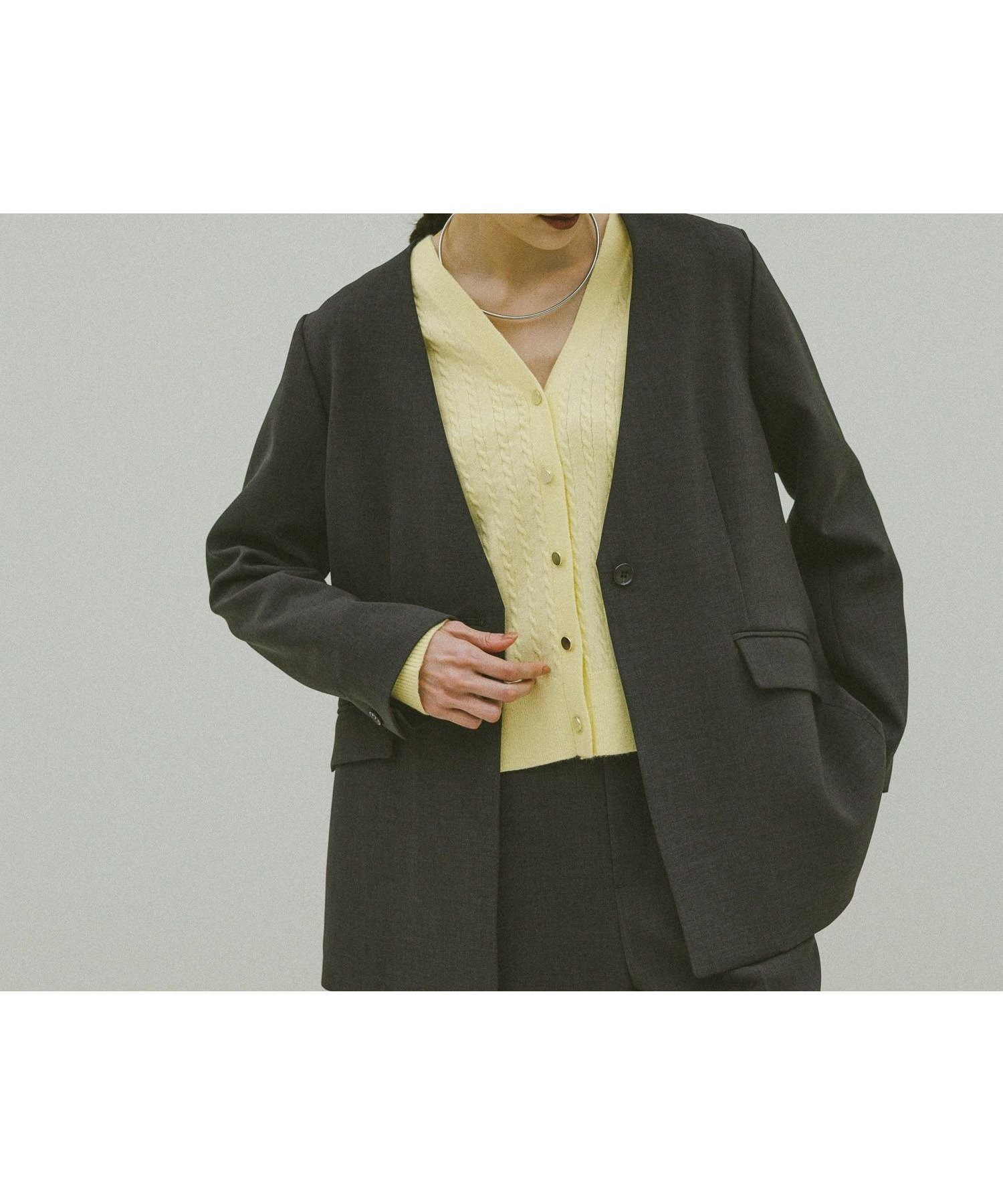 【グローバルワーク/GLOBAL WORK】のウツクシルエットWクロスジャケット/603985 インテリア・キッズ・メンズ・レディースファッション・服の通販 founy(ファニー) 　ファッション　Fashion　レディースファッション　Fashion for Women　アウター　Coat / Outerwear Collection　レディースジャケット・軽アウター　Jackets　アクセサリー　Fashion Accessories　インナー　Innerwear　オケージョン　Occasion Wear　シンプル　Simple, Minimal　ジャケット　Jacket, Outerwear　ストレッチ　Stretch, Stretchy Fabric　ストレート　Straight, Straight Cut　セットアップ　Set-Up, Coordinated Outfit　ダウン　Down, Puffer　デニム　Denim, Jeans Material　ボトム　Bottoms, Lower Wear　おすすめ　Recommended / Our Picks　セレモニー　Ceremony　ビジネス 仕事 通勤　Business / Work / Commuting　チャコール18|ID: prp329100004918348 ipo3291000000036890054