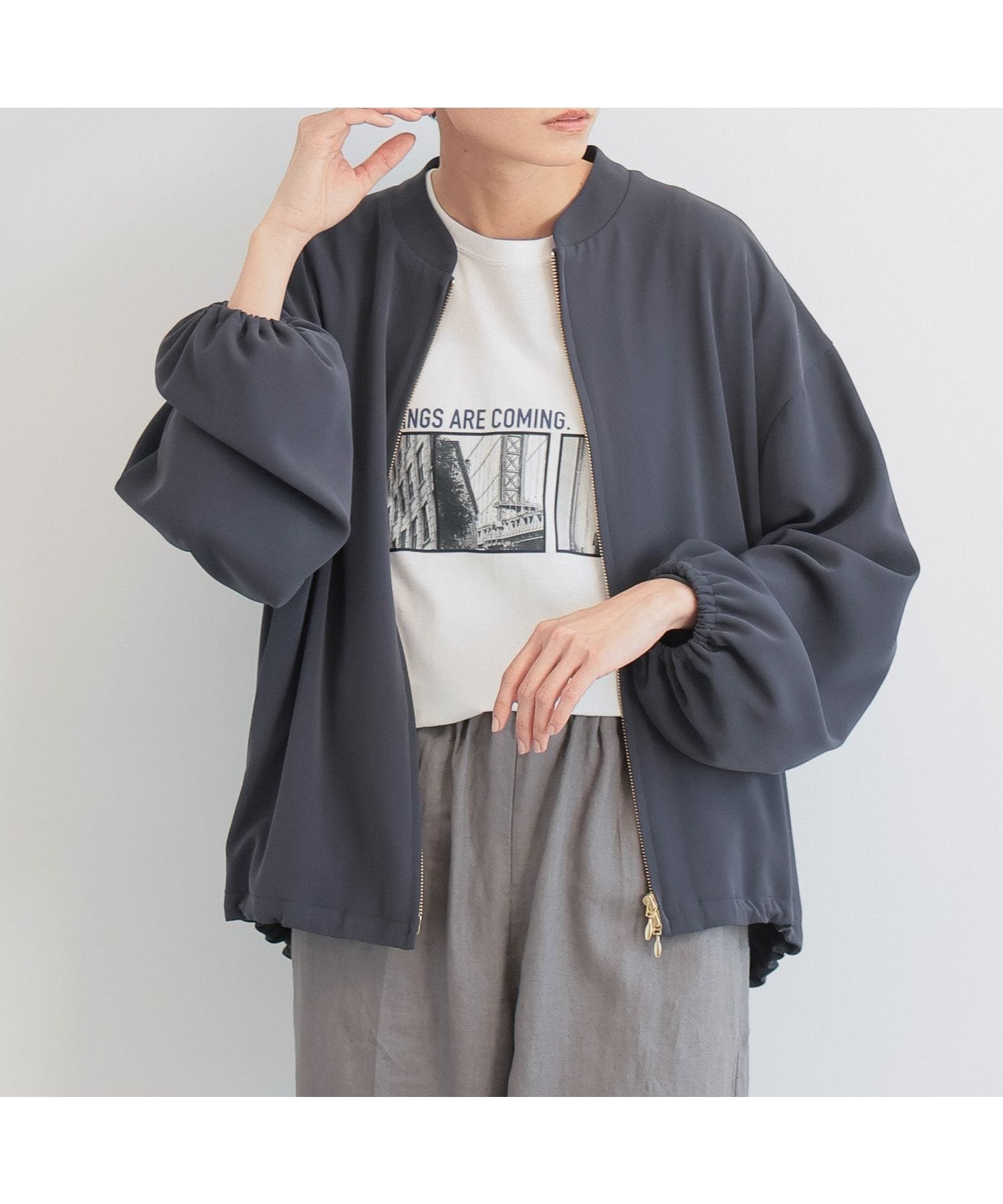 【バンヤードストーム/BARNYARDSTORM】のダブルクロスブルゾン インテリア・キッズ・メンズ・レディースファッション・服の通販 founy(ファニー) ファッション Fashion レディースファッション Fashion for Women アウター Coat / Outerwear Collection ブルゾンジャケット・スポーティアウター Blouson Jackets おすすめ Recommended / Our Picks スリーブ Sleeve, Long Sleeve / Short Sleeve セットアップ Set-Up, Coordinated Outfit ダブル Double, Double-Breasted デニム Denim, Jeans Material フロント Front, Front Design ブルゾン Blouson, Bomber Jacket ヴィンテージ Vintage Style エレガント 上品 Elegant 人気 Popular, Best Seller 定番 Standard, Basic Item チャコール18|ID: prp329100004918352 ipo3291000000036890076