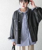 【アイテムズアーバンリサーチ/ITEMS URBAN RESEARCH】のデニムオーバーノーカラージャケット グレー|ID: prp329100004918353 ipo3291000000036890083