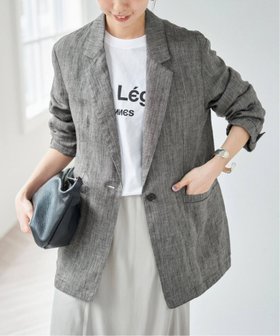【スピック&スパン/Spick & Span】の《手洗い可》エアリーリネン1Bジャケット 人気、トレンドファッション・服の通販 founy(ファニー) ファッション Fashion レディースファッション Fashion for Women アウター Coat / Outerwear Collection レディースジャケット・軽アウター Jackets おすすめ Recommended / Our Picks ジャケット Jacket, Outerwear セットアップ Set-Up, Coordinated Outfit チェック Check, Plaid, Tartan トレンド Trend, Trending Now ベーシック Basic, Essential リネン Linen, Linen Fabric リラックス Relax, Relaxed Fit 定番 Standard, Basic Item 春 Spring |ID:prp329100004918361