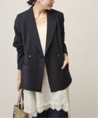 【ジャーナルスタンダード/JOURNAL STANDARD】の《追加2》4B ダブルブレステッドジャケット 人気、トレンドファッション・服の通販 founy(ファニー) ファッション Fashion レディースファッション Fashion for Women アウター Coat / Outerwear Collection レディースジャケット・軽アウター Jackets インナー Innerwear スマート Smart, Elegant デニム Denim, Jeans Material フェミニン Feminine, Girly thumbnail ブラック|ID: prp329100004918362 ipo3291000000036890125