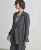 【ユナイテッドアローズ/UNITED ARROWS】の6ボタン テーラード ジャケット 人気、トレンドファッション・服の通販 founy(ファニー) ファッション Fashion レディースファッション Fashion for Women アウター Coat / Outerwear Collection レディースジャケット・軽アウター Jackets テーラードジャケット / 通勤・きれいめスタイル Tailored Jackets & Blazers キュプラ Cupro, Eco Fabric ジャケット Jacket, Outerwear セットアップ Set-Up, Coordinated Outfit ダブル Double, Double-Breasted チェック Check, Plaid, Tartan ツイル Twist, Twisted Detail テーラード Tailored, Tailored Fit フォルム Silhouette, Form 羽織 Haori, Light Jacket thumbnail DK.GRAY|ID: prp329100004918365 ipo3291000000036890137