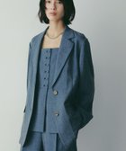 【アパートバイローリーズ/apart by lowrys】の【多機能・Sサイズ展開】リネンライクシングルジャケット 人気、トレンドファッション・服の通販 founy(ファニー) ファッション Fashion レディースファッション Fashion for Women アウター Coat / Outerwear Collection レディースジャケット・軽アウター Jackets おすすめ Recommended / Our Picks ウォッシャブル Machine Washable ジャケット Jacket, Outerwear ベスト Vest, Waistcoat ルーズ Loose, Oversized ビジネス 仕事 通勤 Business / Work / Commuting 夏 Summer thumbnail ブルー85|ID: prp329100004918368 ipo3291000000036890149