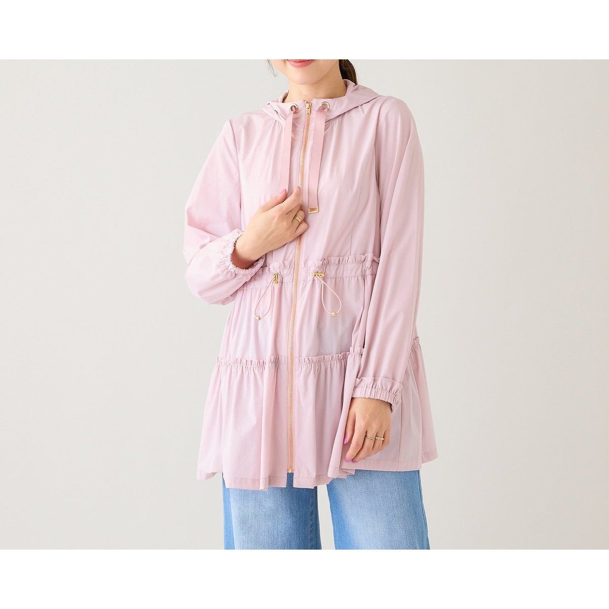 【ローズティアラ/Rose Tiara】のマウンテンパーカー インテリア・キッズ・メンズ・レディースファッション・服の通販 founy(ファニー) ファッション Fashion レディースファッション Fashion for Women トップス・カットソー Cut & Sew Tops レディースパーカー・カジュアルフーディー Casual Hoodies & Sweatshirts ティアード Tiered, Tiered Style パーカー Hoodie, Parka フェミニン Feminine, Girly ポケット Pocket, Pocket Detail 切替 Switching, Contrast Panel 旅行 Travel 軽量 Lightweight, Ultra Light ピンク|ID: prp329100004918386 ipo3291000000036890219