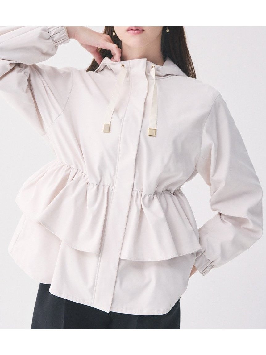 【セルフォード/CELFORD】の【UVカット】ティアードフリル撥水ブルゾン 人気、トレンドファッション・服の通販 founy(ファニー) 　ファッション　Fashion　レディースファッション　Fashion for Women　アウター　Coat / Outerwear Collection　ブルゾンジャケット・スポーティアウター　Blouson Jackets　ウェーブ　Wavy Pattern　ギャザー　Gathered, Ruffled　ストレート　Straight, Straight Cut　スマート　Smart, Elegant　ドローコード　Drawcord, Drawstring Cord　定番　Standard, Basic Item　フェミニン　Feminine, Girly　フリル　Frill, Ruffle　ブルゾン　Blouson, Bomber Jacket　ペプラム　Peplum, Flared Hem　ポケット　Pocket, Pocket Detail　メタル　Metal, Metal Parts　ロング　Long, Long-Length　おすすめ　Recommended / Our Picks　 other-1|ID: prp329100004918388 ipo3291000000036890224