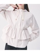 【セルフォード/CELFORD】の【UVカット】ティアードフリル撥水ブルゾン 人気、トレンドファッション・服の通販 founy(ファニー) ファッション Fashion レディースファッション Fashion for Women アウター Coat / Outerwear Collection ブルゾンジャケット・スポーティアウター Blouson Jackets ウェーブ Wavy Pattern ギャザー Gathered, Ruffled ストレート Straight, Straight Cut スマート Smart, Elegant ドローコード Drawcord, Drawstring Cord 定番 Standard, Basic Item フェミニン Feminine, Girly フリル Frill, Ruffle ブルゾン Blouson, Bomber Jacket ペプラム Peplum, Flared Hem ポケット Pocket, Pocket Detail メタル Metal, Metal Parts ロング Long, Long-Length おすすめ Recommended / Our Picks thumbnail IVR[003]|ID: prp329100004918388 ipo3291000000036890225