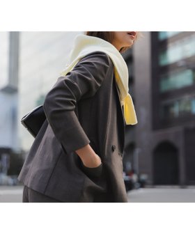 【ナチュラル ビューティー ベーシック/NATURAL BEAUTY BASIC】のリネンライク SETUP ダブルボタンジャケット 人気、トレンドファッション・服の通販 founy(ファニー) ファッション Fashion レディースファッション Fashion for Women アウター Coat / Outerwear Collection レディースジャケット・軽アウター Jackets クラシカル Classical, Vintage-Inspired ジャケット Jacket, Outerwear ストレート Straight, Straight Cut スリット Slit, Slit Detail セットアップ Set-Up, Coordinated Outfit ダブル Double, Double-Breasted メランジ Melange, Mixed Yarn ビジネス 仕事 通勤 Business / Work / Commuting |ID:prp329100004918394