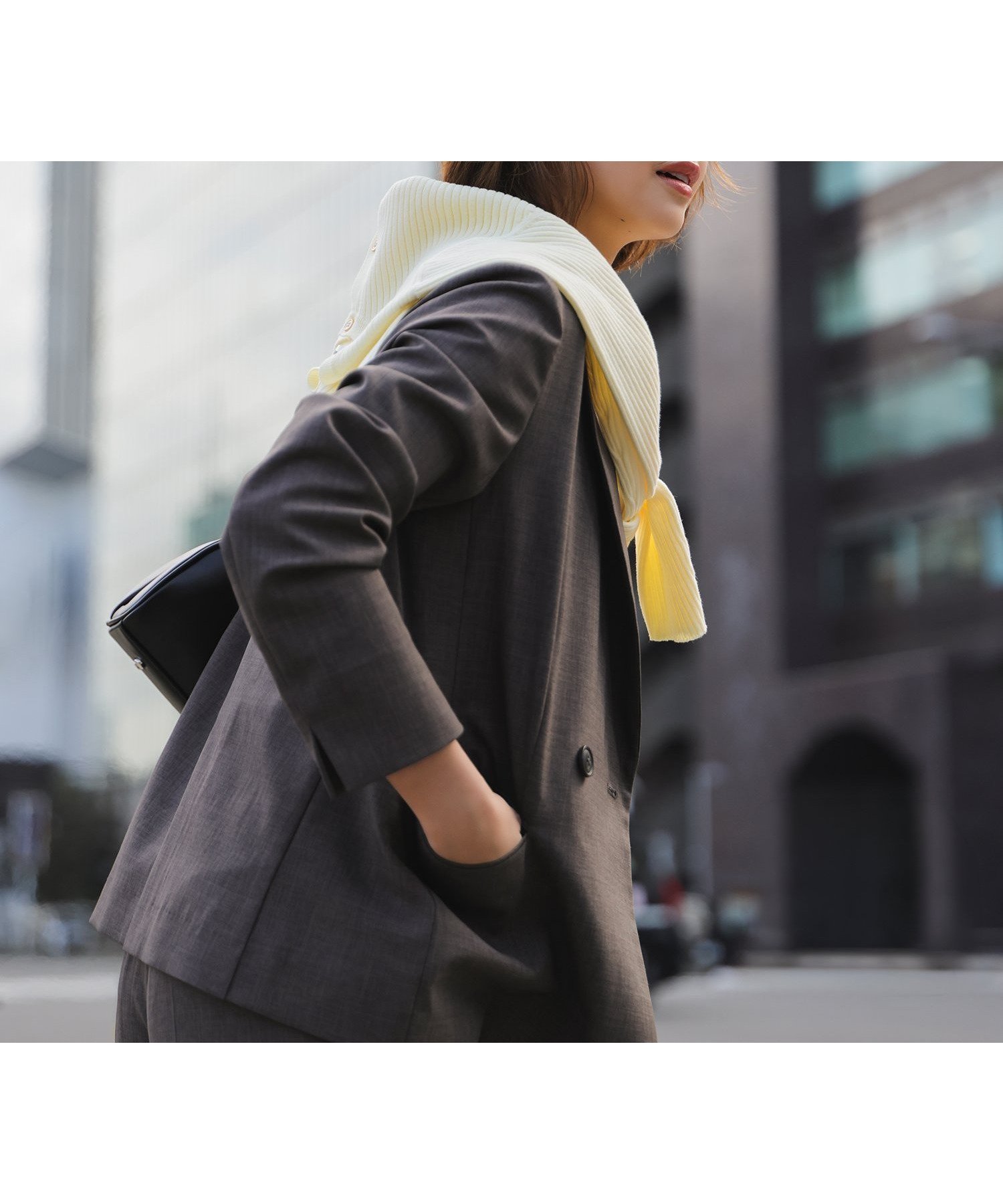 【ナチュラル ビューティー ベーシック/NATURAL BEAUTY BASIC】のリネンライク SETUP ダブルボタンジャケット 人気、トレンドファッション・服の通販 founy(ファニー) ファッション Fashion レディースファッション Fashion for Women アウター Coat / Outerwear Collection レディースジャケット・軽アウター Jackets クラシカル Classical, Vintage-Inspired ジャケット Jacket, Outerwear ストレート Straight, Straight Cut スリット Slit, Slit Detail セットアップ Set-Up, Coordinated Outfit ダブル Double, Double-Breasted メランジ Melange, Mixed Yarn ビジネス 仕事 通勤 Business / Work / Commuting other-1|ID: prp329100004918394 ipo3291000000036890245