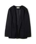 【トゥモローランド/TOMORROWLAND】のレーヨンサテン クルーネックジャケット 19 ブラック|ID: prp329100004918407 ipo3291000000036890294