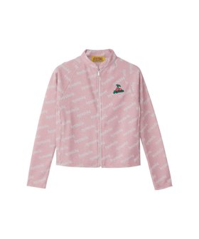 【ヒステリックグラマー/HYSTERIC GLAMOUR】のCHEERY刺繍 ジャケット 人気、トレンドファッション・服の通販 founy(ファニー) ファッション Fashion レディースファッション Fashion for Women アウター Coat / Outerwear Collection レディースジャケット・軽アウター Jackets なめらか Smooth, Silky Texture シンプル Simple, Minimal ジャカード／ジャガード Jacquard, Woven Pattern ジャケット Jacket, Outerwear スポーティ Sporty, Casual Athletic ダブル Double, Double-Breasted |ID:prp329100004918411