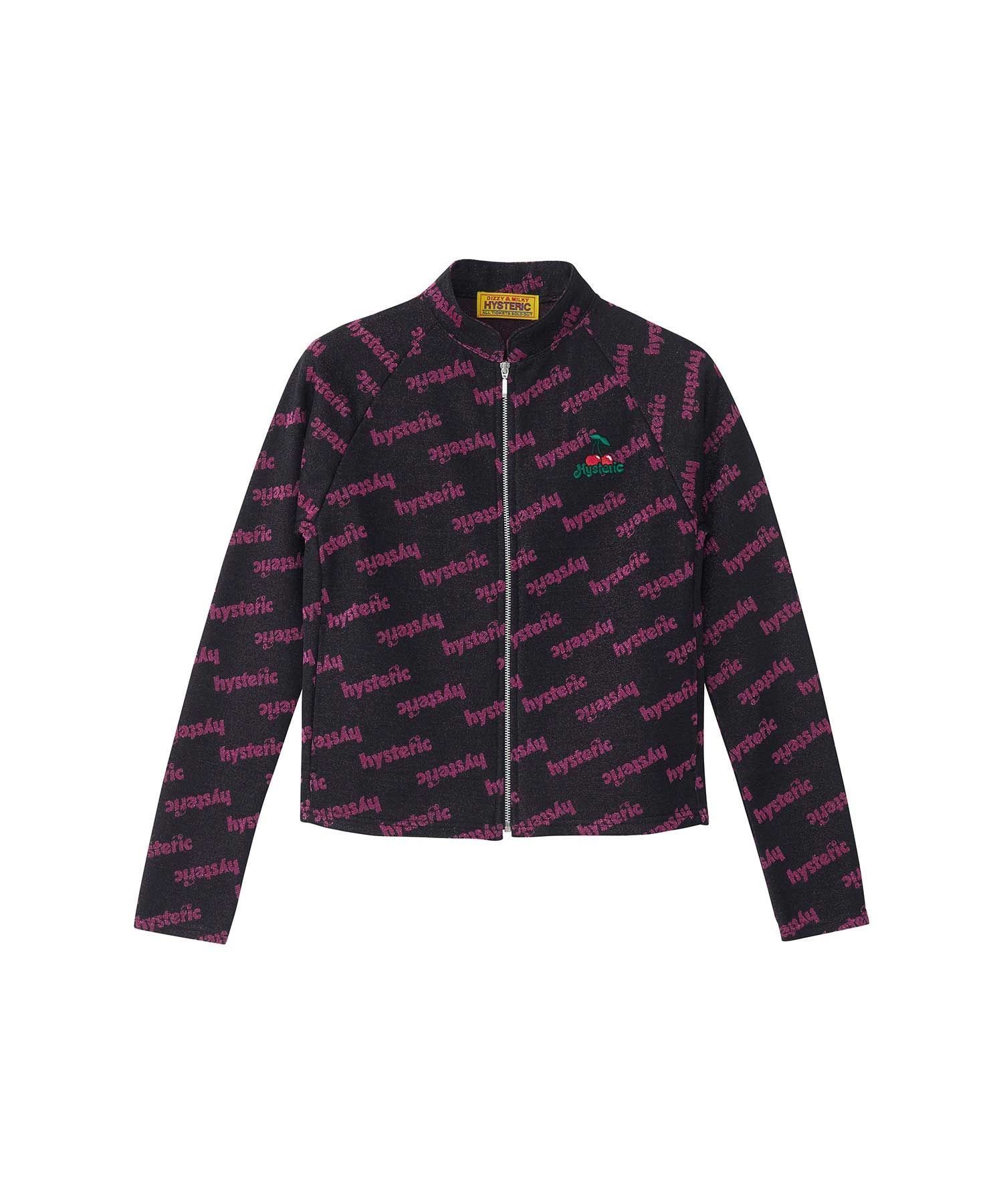 【ヒステリックグラマー/HYSTERIC GLAMOUR】のCHEERY刺繍 ジャケット インテリア・キッズ・メンズ・レディースファッション・服の通販 founy(ファニー) 　ファッション　Fashion　レディースファッション　Fashion for Women　アウター　Coat / Outerwear Collection　レディースジャケット・軽アウター　Jackets　なめらか　Smooth, Silky Texture　シンプル　Simple, Minimal　ジャカード／ジャガード　Jacquard, Woven Pattern　ジャケット　Jacket, Outerwear　スポーティ　Sporty, Casual Athletic　ダブル　Double, Double-Breasted　ブラック系柄|ID: prp329100004918411 ipo3291000000036890311