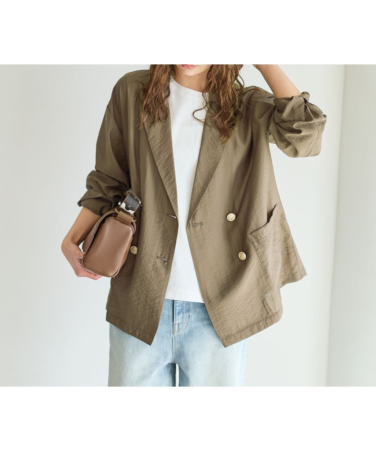 【ベイフロー/BAYFLOW】の春夏の羽織りに シアージャケット インテリア・キッズ・メンズ・レディースファッション・服の通販 founy(ファニー) 　ファッション　Fashion　レディースファッション　Fashion for Women　アウター　Coat / Outerwear Collection　レディースジャケット・軽アウター　Jackets　おすすめ　Recommended / Our Picks　シアー　Sheer, See-Through　ジャケット　Jacket, Outerwear　テーラード　Tailored, Tailored Fit　フロント　Front, Front Design　ベーシック　Basic, Essential　夏　Summer　春　Spring　S/S・春夏　SS, Spring/Summer, Warm Season　カーキ78|ID: prp329100004918417 ipo3291000000036890328