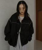 【ヘラム/hellam】の合繊ツイルパイピングブルゾン ブラック|ID: prp329100004918420 ipo3291000000036890343