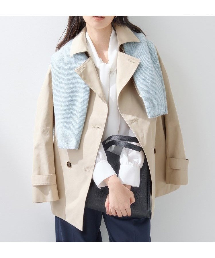【インディヴィ/INDIVI】の【花粉付着防止/撥水/UVケア】名品トレンチコート インテリア・キッズ・メンズ・レディースファッション・服の通販 founy(ファニー) 　ファッション　Fashion　レディースファッション　Fashion for Women　アウター　Coat / Outerwear Collection　コート・ロングコート・ピーコート　Long Coats, Peacoats & More　トレンチコート / 春秋の定番アウター　Trench Coats　春　Spring　コンパクト　Compact, Small Size　スタイリッシュ　Stylish, Fashionable　スマート　Smart, Elegant　スーツ　Suit, Formalwear　ツイル　Twist, Twisted Detail　デニム　Denim, Jeans Material　バランス　Balance, Style Balance　フォルム　Silhouette, Form　ポケット　Pocket, Pocket Detail　エレガント 上品　Elegant　ビジネス 仕事 通勤　Business / Work / Commuting　ライトベージュ|ID: prp329100004918421 ipo3291000000036890347