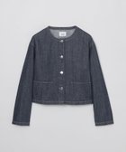 【マッキントッシュ フィロソフィー/MACKINTOSH PHILOSOPHY】の【ROYTON(ロイトン)】デニムジャケット 人気、トレンドファッション・服の通販 founy(ファニー) ファッション Fashion レディースファッション Fashion for Women アウター Coat / Outerwear Collection レディースジャケット・軽アウター Jackets デニムジャケット / カジュアルアウター Denim Jackets おすすめ Recommended / Our Picks コンパクト Compact, Small Size ショルダー Shoulder, Shoulder Strap シルケット Silket, Silky Cotton ジャケット Jacket, Outerwear デニム Denim, Jeans Material ドロップ Drop Shoulder, Dropped Style バランス Balance, Style Balance ボックス Boxy, Box Shape 人気 Popular, Best Seller 春 Spring 秋 Autumn thumbnail ネイビー|ID: prp329100004918423 ipo3291000000036890357