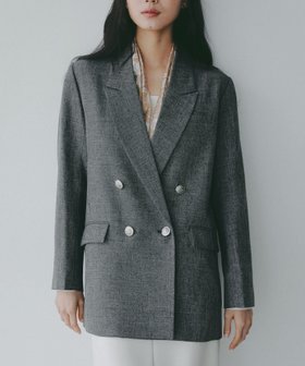 【アパートバイローリーズ/apart by lowrys】の【セットアップ着用可能】LNTテーラードジャケット 人気、トレンドファッション・服の通販 founy(ファニー) ファッション Fashion レディースファッション Fashion for Women アウター Coat / Outerwear Collection レディースジャケット・軽アウター Jackets テーラードジャケット / 通勤・きれいめスタイル Tailored Jackets & Blazers 春 Spring コンパクト Compact, Small Size サテン Satin, Glossy Fabric シャンブレー Chambray, Denim-Like Fabric ストレート Straight, Straight Cut セットアップ Set-Up, Coordinated Outfit デニム Denim, Jeans Material メランジ Melange, Mixed Yarn S/S・春夏 SS, Spring/Summer, Warm Season おすすめ Recommended / Our Picks 夏 Summer |ID:prp329100004918425