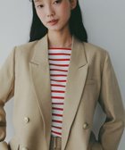 【アパートバイローリーズ/apart by lowrys】の【セットアップ着用可能】LNTテーラードジャケット 人気、トレンドファッション・服の通販 founy(ファニー) ファッション Fashion レディースファッション Fashion for Women アウター Coat / Outerwear Collection レディースジャケット・軽アウター Jackets テーラードジャケット / 通勤・きれいめスタイル Tailored Jackets & Blazers 春 Spring コンパクト Compact, Small Size サテン Satin, Glossy Fabric シャンブレー Chambray, Denim-Like Fabric ストレート Straight, Straight Cut セットアップ Set-Up, Coordinated Outfit デニム Denim, Jeans Material メランジ Melange, Mixed Yarn S/S・春夏 SS, Spring/Summer, Warm Season おすすめ Recommended / Our Picks 夏 Summer thumbnail ベージュ52|ID: prp329100004918425 ipo3291000000036890364