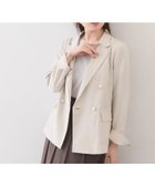 【インデックス/INDEX】の多機能ダブルブレストテーラードジャケット【洗濯機OK/接触冷感/吸水速乾/イージーアイロン/防シワ】 人気、トレンドファッション・服の通販 founy(ファニー) ファッション Fashion レディースファッション Fashion for Women アウター Coat / Outerwear Collection レディースジャケット・軽アウター Jackets テーラードジャケット / 通勤・きれいめスタイル Tailored Jackets & Blazers エレガント 上品 Elegant 春 Spring クラシック Classic, Timeless Style 吸水 Absorbent, Quick-Dry 軽量 Lightweight, Ultra Light スマート Smart, Elegant タンブラー Tumbler, Travel Mug ダウン Down, Puffer テーラード Tailored, Tailored Fit バランス Balance, Style Balance フロント Front, Front Design ポケット Pocket, Pocket Detail S/S・春夏 SS, Spring/Summer, Warm Season 夏 Summer thumbnail グレージュ|ID: prp329100004918430 ipo3291000000036890382