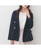 【インデックス/INDEX】の多機能ダブルブレストテーラードジャケット【洗濯機OK/接触冷感/吸水速乾/イージーアイロン/防シワ】 人気、トレンドファッション・服の通販 founy(ファニー) ファッション Fashion レディースファッション Fashion for Women アウター Coat / Outerwear Collection レディースジャケット・軽アウター Jackets テーラードジャケット / 通勤・きれいめスタイル Tailored Jackets & Blazers エレガント 上品 Elegant 春 Spring クラシック Classic, Timeless Style 吸水 Absorbent, Quick-Dry 軽量 Lightweight, Ultra Light スマート Smart, Elegant タンブラー Tumbler, Travel Mug ダウン Down, Puffer テーラード Tailored, Tailored Fit バランス Balance, Style Balance フロント Front, Front Design ポケット Pocket, Pocket Detail S/S・春夏 SS, Spring/Summer, Warm Season 夏 Summer thumbnail ネイビー|ID: prp329100004918430 ipo3291000000036890384