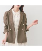 【インデックス/INDEX】の多機能ダブルブレストテーラードジャケット【洗濯機OK/接触冷感/吸水速乾/イージーアイロン/防シワ】 人気、トレンドファッション・服の通販 founy(ファニー) ファッション Fashion レディースファッション Fashion for Women アウター Coat / Outerwear Collection レディースジャケット・軽アウター Jackets テーラードジャケット / 通勤・きれいめスタイル Tailored Jackets & Blazers エレガント 上品 Elegant 春 Spring クラシック Classic, Timeless Style 吸水 Absorbent, Quick-Dry 軽量 Lightweight, Ultra Light スマート Smart, Elegant タンブラー Tumbler, Travel Mug ダウン Down, Puffer テーラード Tailored, Tailored Fit バランス Balance, Style Balance フロント Front, Front Design ポケット Pocket, Pocket Detail S/S・春夏 SS, Spring/Summer, Warm Season 夏 Summer thumbnail ブラウン|ID: prp329100004918430 ipo3291000000036890385