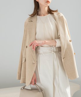 【アーバンリサーチ ロッソ/URBAN RESEARCH ROSSO】のカラミダブルジャケット 人気、トレンドファッション・服の通販 founy(ファニー) ファッション Fashion レディースファッション Fashion for Women アウター Coat / Outerwear Collection レディースジャケット・軽アウター Jackets 2026年 2026 ジャケット Jacket, Outerwear エレガント 上品 Elegant 夏 Summer S/S・春夏 SS, Spring/Summer, Warm Season |ID:prp329100004918434