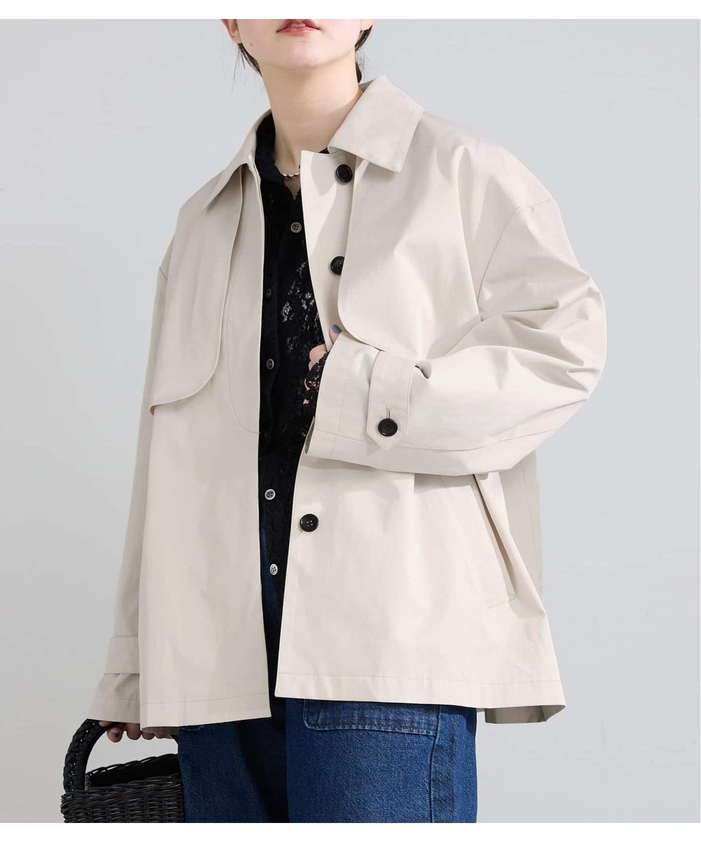 【イエナ/IENA】のシングルトレンチショートコート インテリア・キッズ・メンズ・レディースファッション・服の通販 founy(ファニー) 　ファッション　Fashion　レディースファッション　Fashion for Women　アウター　Coat / Outerwear Collection　コート・ロングコート・ピーコート　Long Coats, Peacoats & More　2026年　2026　ショート　Short, Short Length　シンプル　Simple, Minimal　トレンチ　Trench, Trench Coat　バランス　Balance, Style Balance　ワイド　Wide, Wide Fit　ナチュラル|ID: prp329100004918440 ipo3291000000036890417