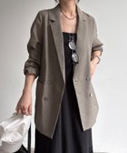 【ドゥドゥ/DouDou】の【ウォッシャブル】シアーダブルジャケット 人気、トレンドファッション・服の通販 founy(ファニー) ファッション Fashion レディースファッション Fashion for Women アウター Coat / Outerwear Collection レディースジャケット・軽アウター Jackets ウォッシャブル Machine Washable ジャケット Jacket, Outerwear スマート Smart, Elegant 雑誌 Magazine, Fashion Magazine ダブル Double, Double-Breasted バランス Balance, Style Balance メッシュ Mesh, Net Fabric S/S・春夏 SS, Spring/Summer, Warm Season 再入荷 Restock / Back in Stock 夏 Summer エレガント 上品 Elegant 2026年 2026 thumbnail グレージュ|ID: prp329100004918442 ipo3291000000036890422