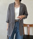 【ドゥドゥ/DouDou】の【ウォッシャブル】シアーダブルジャケット 人気、トレンドファッション・服の通販 founy(ファニー) ファッション Fashion レディースファッション Fashion for Women アウター Coat / Outerwear Collection レディースジャケット・軽アウター Jackets ウォッシャブル Machine Washable ジャケット Jacket, Outerwear スマート Smart, Elegant 雑誌 Magazine, Fashion Magazine ダブル Double, Double-Breasted バランス Balance, Style Balance メッシュ Mesh, Net Fabric S/S・春夏 SS, Spring/Summer, Warm Season 再入荷 Restock / Back in Stock 夏 Summer エレガント 上品 Elegant 2026年 2026 thumbnail グレー|ID: prp329100004918442 ipo3291000000036890426