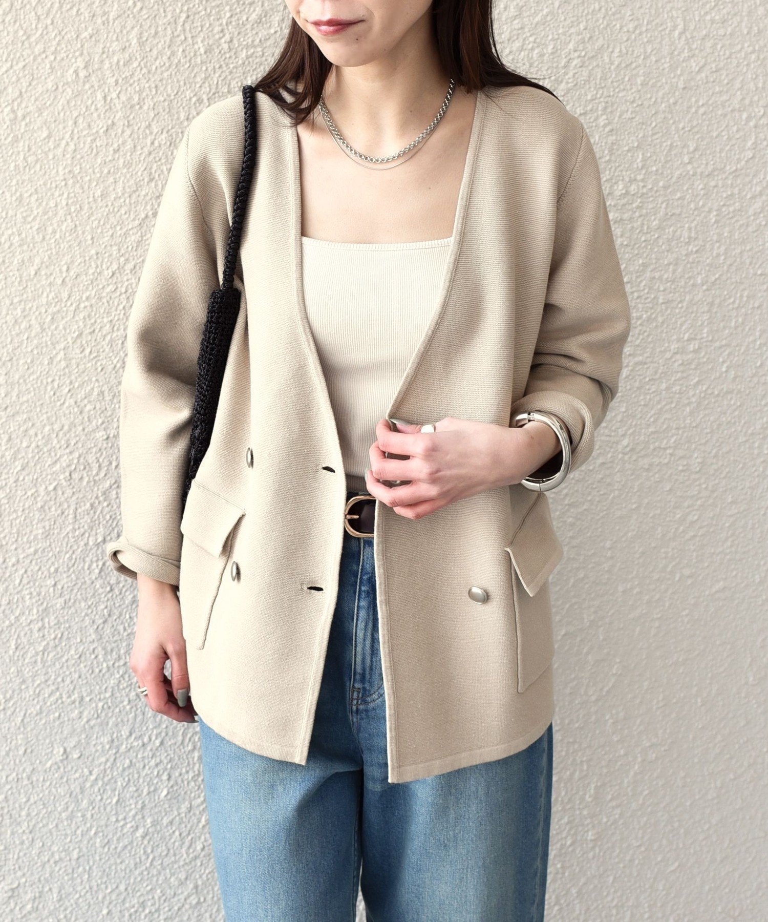 【シップス フォー ウィメン/SHIPS】のSHIPS Colors 手洗い可能 ニット カラーレス ダブルボタン ジャケット 人気、トレンドファッション・服の通販 founy(ファニー) 　ファッション　Fashion　レディースファッション　Fashion for Women　アウター　Coat / Outerwear Collection　レディースジャケット・軽アウター　Jackets　春　Spring　カーディガン　Cardigan, Knitwear　ジャケット　Jacket, Outerwear　スラックス　Slacks, Dress Pants　ダブル　Double, Double-Breasted　デニム　Denim, Jeans Material　メンズ　Men's, Menswear　アウトレット　Outlet / Clearance　おすすめ　Recommended / Our Picks　ビジネス 仕事 通勤　Business / Work / Commuting　2026年　2026　 other-1|ID: prp329100004918443 ipo3291000000036890428