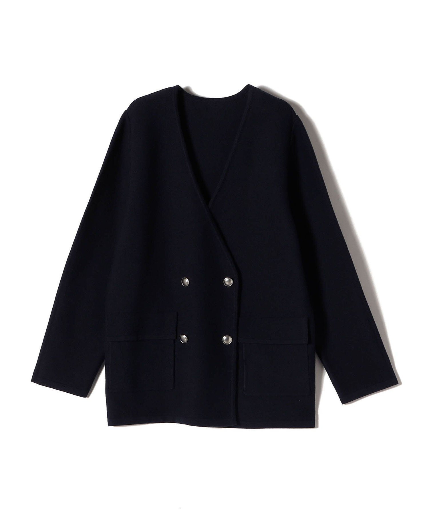 【シップス フォー ウィメン/SHIPS】のSHIPS Colors 手洗い可能 ニット カラーレス ダブルボタン ジャケット インテリア・キッズ・メンズ・レディースファッション・服の通販 founy(ファニー) 　ファッション　Fashion　レディースファッション　Fashion for Women　アウター　Coat / Outerwear Collection　レディースジャケット・軽アウター　Jackets　春　Spring　カーディガン　Cardigan, Knitwear　ジャケット　Jacket, Outerwear　スラックス　Slacks, Dress Pants　ダブル　Double, Double-Breasted　デニム　Denim, Jeans Material　メンズ　Men's, Menswear　アウトレット　Outlet / Clearance　おすすめ　Recommended / Our Picks　ビジネス 仕事 通勤　Business / Work / Commuting　2026年　2026　ネイビー|ID: prp329100004918443 ipo3291000000036890430