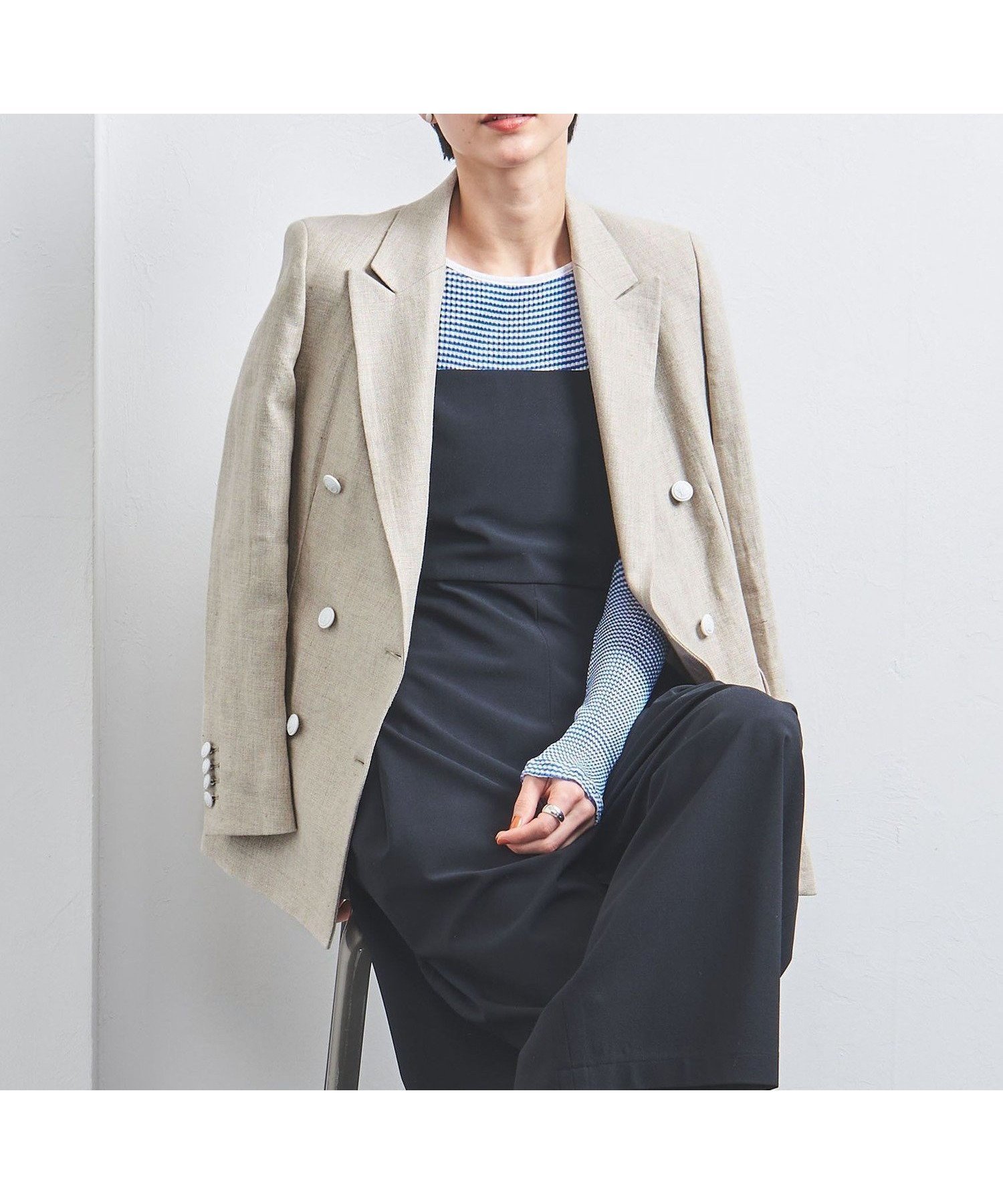 【ユナイテッドアローズ/UNITED ARROWS】のリネン ブレザー ジャケット 人気、トレンドファッション・服の通販 founy(ファニー) ファッション Fashion レディースファッション Fashion for Women アウター Coat / Outerwear Collection レディースジャケット・軽アウター Jackets 春 Spring シルバー Silver, Metallic Silver ジャケット Jacket, Outerwear ダブル Double, Double-Breasted トレンド Trend, Trending Now フレア Flare, Flared フロント Front, Front Design ポケット Pocket, Pocket Detail メタル Metal, Metal Parts リネン Linen, Linen Fabric アウトレット Outlet / Clearance other-1|ID: prp329100004918448 ipo3291000000036890446