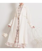 【クチュール ブローチ/Couture Brooch】の【撥水・ハレの日・通勤】ロングトレンチコート アイボリー|ID: prp329100004918449 ipo3291000000036890451