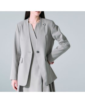 【ノーク/N.O.R.C】のカラーレスダブルジャケット【CLEAN MOTION】 人気、トレンドファッション・服の通販 founy(ファニー) ファッション Fashion レディースファッション Fashion for Women アウター Coat / Outerwear Collection レディースジャケット・軽アウター Jackets 春 Spring 今季 This Season, Current Season 吸水 Absorbent, Quick-Dry シンプル Simple, Minimal ジャケット Jacket, Outerwear ストレッチ Stretch, Stretchy Fabric フロント Front, Front Design メランジ Melange, Mixed Yarn おすすめ Recommended / Our Picks エレガント 上品 Elegant |ID:prp329100004918450