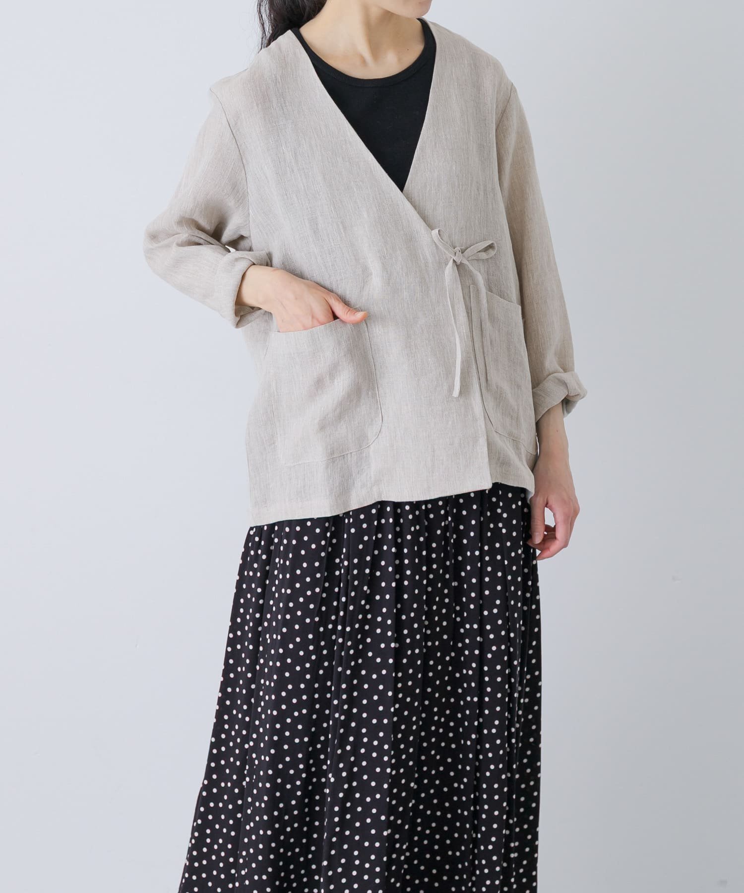 【かぐれ/kagure / URBAN RESEARCH】のリネンカシュクールカーディガンジャケット 人気、トレンドファッション・服の通販 founy(ファニー) 　ファッション　Fashion　レディースファッション　Fashion for Women　2026年　2026　おすすめ　Recommended / Our Picks　カーディガン　Cardigan, Knitwear　シンプル　Simple, Minimal　ジャケット　Jacket, Outerwear　ポケット　Pocket, Pocket Detail　リネン　Linen, Linen Fabric　リボン　Ribbon, Bow　夏　Summer　S/S・春夏　SS, Spring/Summer, Warm Season　 other-1|ID: prp329100004918455 ipo3291000000036890472