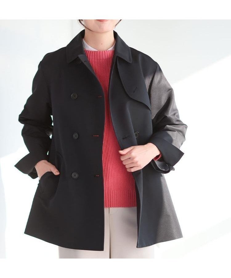 【リフレクト/Reflect】の【オン・オフ着回しやすい◎】ダブルブレストジャケット インテリア・キッズ・メンズ・レディースファッション・服の通販 founy(ファニー) 　ファッション　Fashion　レディースファッション　Fashion for Women　アウター　Coat / Outerwear Collection　レディースジャケット・軽アウター　Jackets　グログラン　Grosgrain, Grosgrain Ribbon　コンパクト　Compact, Small Size　シンプル　Simple, Minimal　ジャケット　Jacket, Outerwear　スマート　Smart, Elegant　ダブル　Double, Double-Breasted　フォルム　Silhouette, Form　フロント　Front, Front Design　ポケット　Pocket, Pocket Detail　エレガント 上品　Elegant　ブラック|ID: prp329100004918460 ipo3291000000036890488