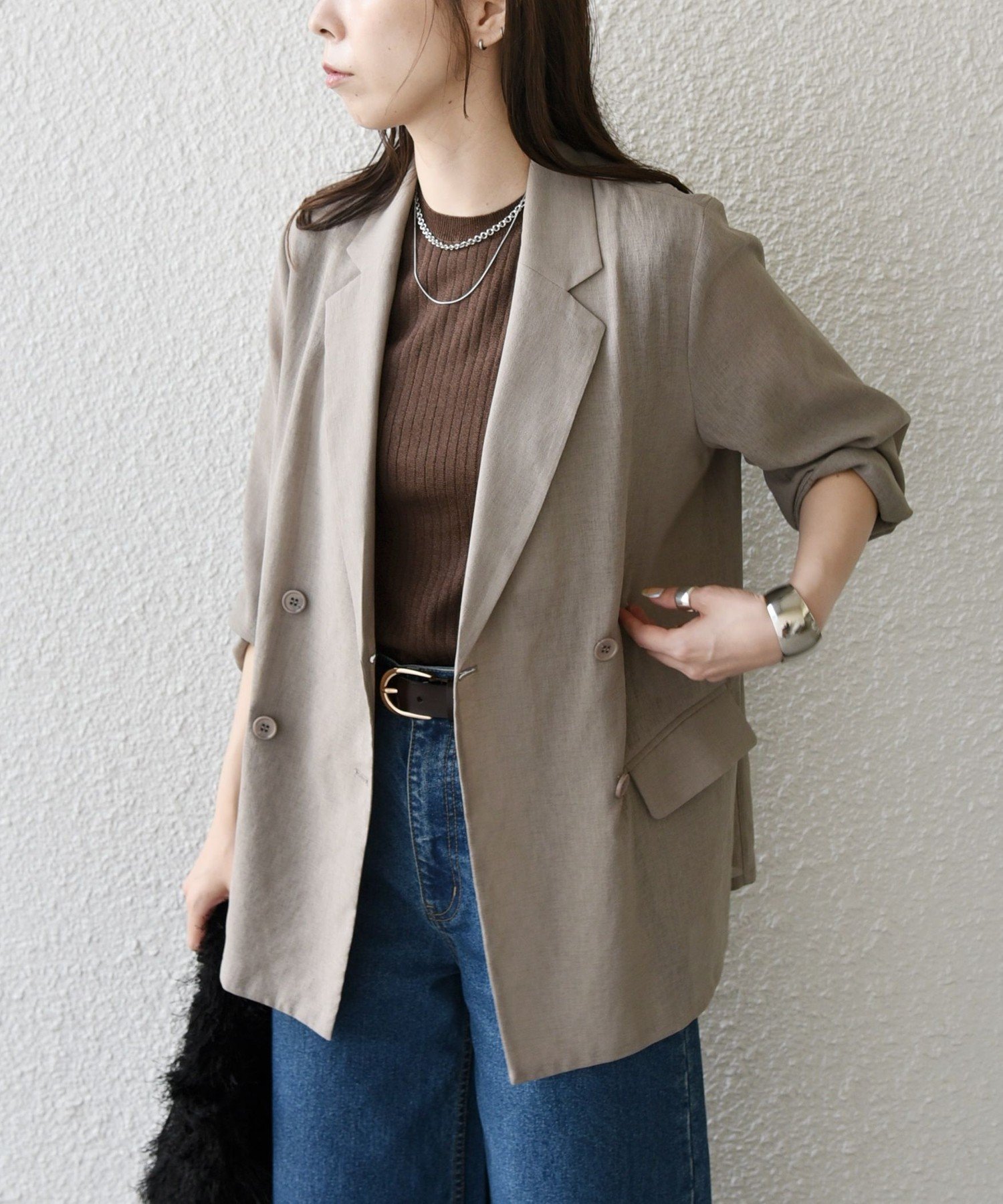 【シップス フォー ウィメン/SHIPS】のSHIPS Colors 手洗い可能 シアー リネンライク ダブルジャケット インテリア・キッズ・メンズ・レディースファッション・服の通販 founy(ファニー) 　ファッション　Fashion　レディースファッション　Fashion for Women　アウター　Coat / Outerwear Collection　レディースジャケット・軽アウター　Jackets　シアー　Sheer, See-Through　ジャケット　Jacket, Outerwear　ダブル　Double, Double-Breasted　羽織　Haori, Light Jacket　メンズ　Men's, Menswear　リネン　Linen, Linen Fabric　ルーズ　Loose, Oversized　アウトレット　Outlet / Clearance　ビジネス 仕事 通勤　Business / Work / Commuting　グレー系|ID: prp329100004918461 ipo3291000000036890491