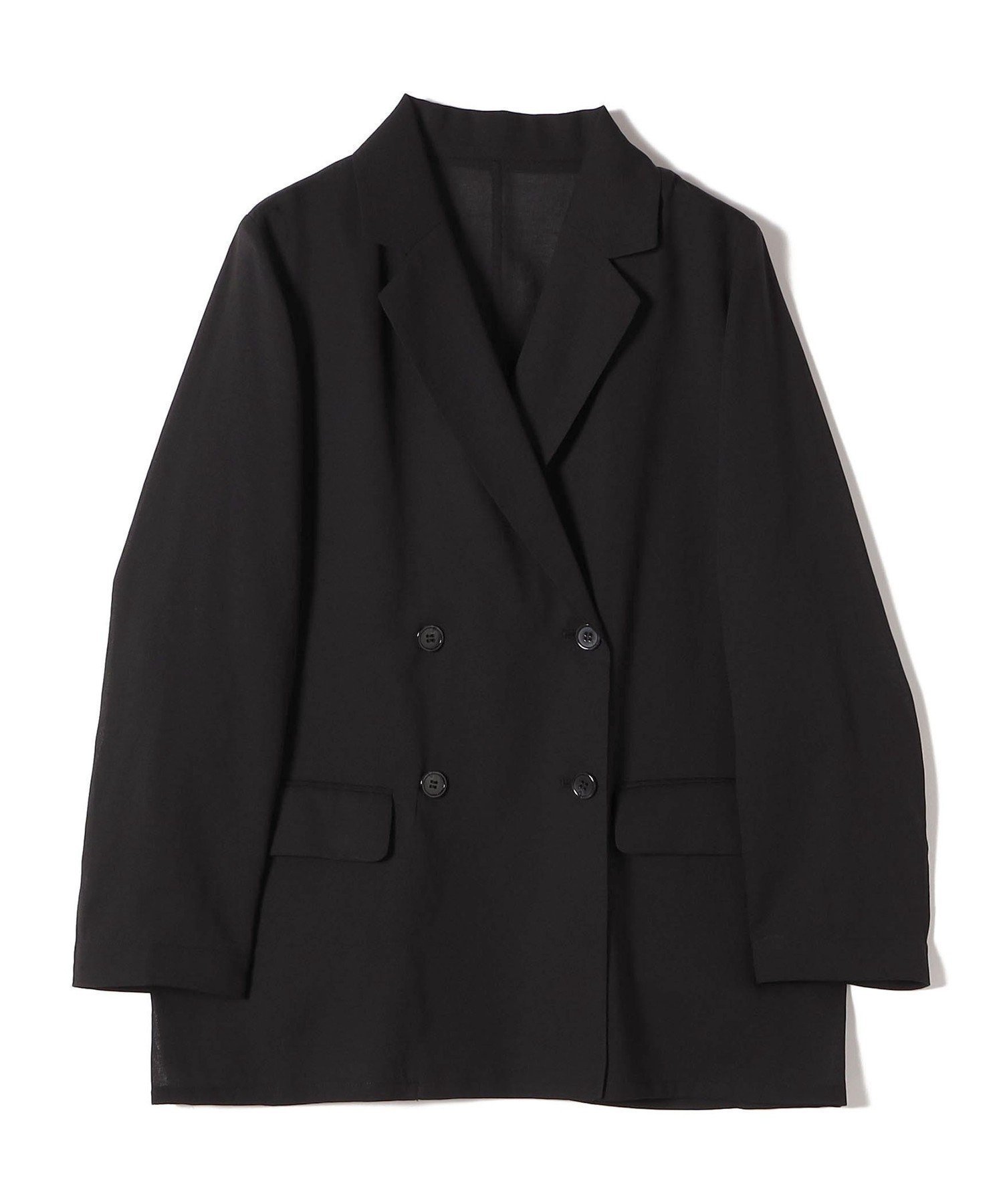 【シップス フォー ウィメン/SHIPS】のSHIPS Colors 手洗い可能 シアー リネンライク ダブルジャケット インテリア・キッズ・メンズ・レディースファッション・服の通販 founy(ファニー) 　ファッション　Fashion　レディースファッション　Fashion for Women　アウター　Coat / Outerwear Collection　レディースジャケット・軽アウター　Jackets　シアー　Sheer, See-Through　ジャケット　Jacket, Outerwear　ダブル　Double, Double-Breasted　羽織　Haori, Light Jacket　メンズ　Men's, Menswear　リネン　Linen, Linen Fabric　ルーズ　Loose, Oversized　アウトレット　Outlet / Clearance　ビジネス 仕事 通勤　Business / Work / Commuting　ブラック|ID: prp329100004918461 ipo3291000000036890492