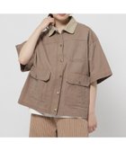 【ニコアンド/niko and】の半袖BOYSワークジャケット 人気、トレンドファッション・服の通販 founy(ファニー) ファッション Fashion レディースファッション Fashion for Women アウター Coat / Outerwear Collection レディースジャケット・軽アウター Jackets おすすめ Recommended / Our Picks クラシック Classic, Timeless Style ジャケット Jacket, Outerwear デニム Denim, Jeans Material メッシュ Mesh, Net Fabric ワーク Workwear, Utility Style ヴィンテージ Vintage Style 半袖 Short Sleeve, Half Sleeve thumbnail ライトブラウン|ID: prp329100004918463 ipo3291000000036890502
