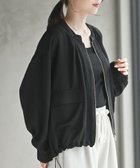 【アールピーエス/rps】のノーカラーブラウスジャケット 人気、トレンドファッション・服の通販 founy(ファニー) ファッション Fashion レディースファッション Fashion for Women アウター Coat / Outerwear Collection レディースジャケット・軽アウター Jackets とろみ Fluid, Flowy Fabric ギャザー Gathered, Ruffled フラップ Flap, Flap Pocket ブルゾン Blouson, Bomber Jacket ポケット Pocket, Pocket Detail エレガント 上品 Elegant 再入荷 Restock / Back in Stock thumbnail ブラック|ID: prp329100004918467 ipo3291000000036890520