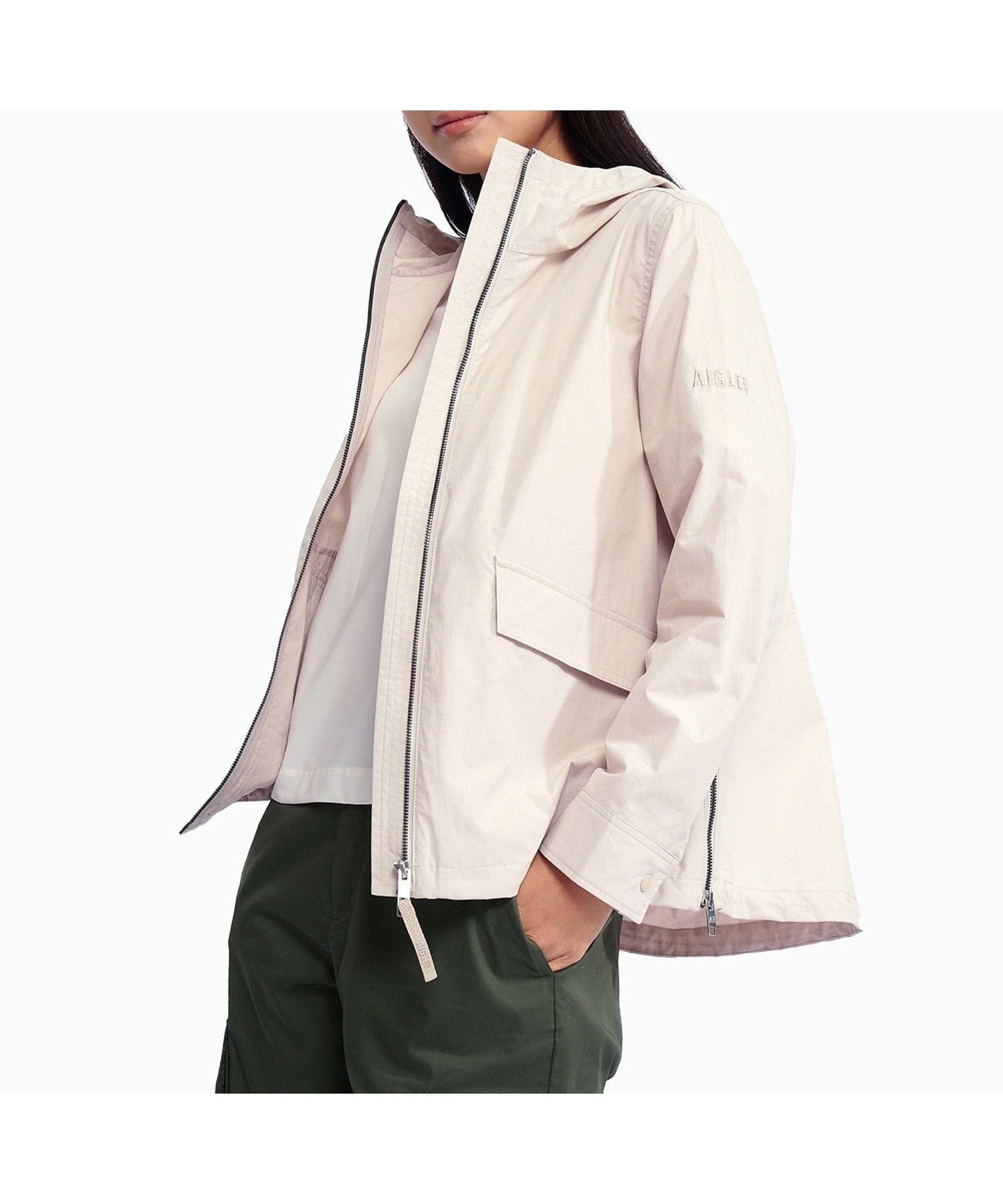 【エーグル/AIGLE】のUPF40 UVカット オーガニックコットン フーデッドジャケット 人気、トレンドファッション・服の通販 founy(ファニー) ファッション Fashion レディースファッション Fashion for Women アウター Coat / Outerwear Collection レディースジャケット・軽アウター Jackets アウトドア Outdoor Clothing ジャケット Jacket, Outerwear スリット Slit, Slit Detail ハンド Hand, Handmade ポケット Pocket, Pocket Detail 軽量 Lightweight, Ultra Light other-1|ID: prp329100004918468 ipo3291000000036890522