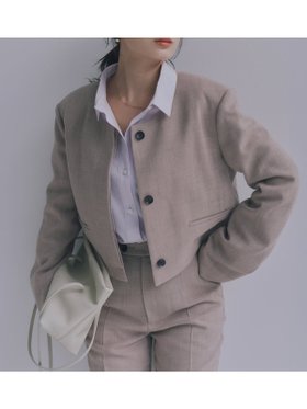 【アニュアンス/anuans】のクルーコンパクトジャケット 人気、トレンドファッション・服の通販 founy(ファニー) ファッション Fashion レディースファッション Fashion for Women アウター Coat / Outerwear Collection レディースジャケット・軽アウター Jackets アクセサリー Fashion Accessories コンパクト Compact, Small Size 吸水 Absorbent, Quick-Dry 軽量 Lightweight, Ultra Light ジャケット Jacket, Outerwear デニム Denim, Jeans Material バランス Balance, Style Balance フロント Front, Front Design ボトム Bottoms, Lower Wear リネン Linen, Linen Fabric エレガント 上品 Elegant |ID:prp329100004918477