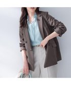 【アンタイトル/UNTITLED】の【接触冷感/UVカット/洗える】エアリー ダブルブレストジャケット ブラウン|ID: prp329100004918480 ipo3291000000036890570