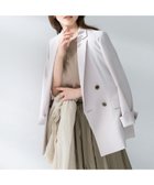 【アンタイトル/UNTITLED】の【接触冷感/UVカット/洗える】エアリー ダブルブレストジャケット グレージュ|ID: prp329100004918480 ipo3291000000036890571