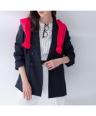 【アンタイトル/UNTITLED】の【接触冷感/UVカット/洗える】エアリー ダブルブレストジャケット ネイビー|ID: prp329100004918480 ipo3291000000036890572