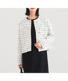 【デミルクス ビームス/Demi-Luxe BEAMS】のツイード ノーカラー ジャケット* ビームスセレモニー2026 オフィスカジュアル きれいめカジュアル オンオフ兼用 通勤服 OFF_WHITE|ID: prp329100004918485 ipo3291000000036890602