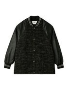 【ファーファー/FURFUR】の2WAYツイードスタジャン 人気、トレンドファッション・服の通販 founy(ファニー) ファッション Fashion レディースファッション Fashion for Women ギャザー Gathered, Ruffled スマート Smart, Elegant ツイード Twill, Twill Weave ドローコード Drawcord, Drawstring Cord パターン Pattern, Design Print フレア Flare, Flared フロント Front, Front Design ベーシック Basic, Essential thumbnail BLK[009]|ID: prp329100004918489 ipo3291000000036890616