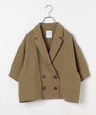 【レプシィム ローリーズファーム/LEPSIM LOWRYS FARM】の《リネンライクドライシリーズ》ランタンショート5分袖ダブルジャケット 人気、トレンドファッション・服の通販 founy(ファニー) ファッション Fashion レディースファッション Fashion for Women アウター Coat / Outerwear Collection レディースジャケット・軽アウター Jackets おすすめ Recommended / Our Picks ショート Short, Short Length ジャケット Jacket, Outerwear セットアップ Set-Up, Coordinated Outfit ダブル Double, Double-Breasted バランス Balance, Style Balance ラップ Wrap, Wrap Design ワイド Wide, Wide Fit thumbnail モカーキ53|ID: prp329100004918494 ipo3291000000036890630