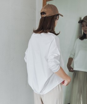 【アーバンリサーチ ドアーズ/URBAN RESEARCH DOORS】のコットンバックタック7分袖プルオーバー 人気、トレンドファッション・服の通販 founy(ファニー) ファッション Fashion レディースファッション Fashion for Women トップス・カットソー Cut & Sew Tops カジュアルプルオーバー・ニットトップス Pullovers & Knit Tops / Casual Pullovers バッグ Bags カットソー Cut and Sewn Top ギャザー Gathered, Ruffled ダウン Down, Puffer 人気 Popular, Best Seller バランス Balance, Style Balance フロント Front, Front Design ワイド Wide, Wide Fit S/S・春夏 SS, Spring/Summer, Warm Season 夏 Summer エレガント 上品 Elegant 2026年 2026 |ID:prp329100004919157